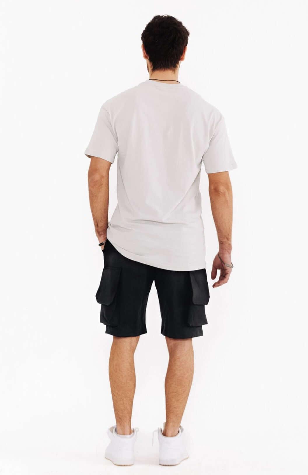 Grey Printed Regular Fit T-Shirt THIMOON