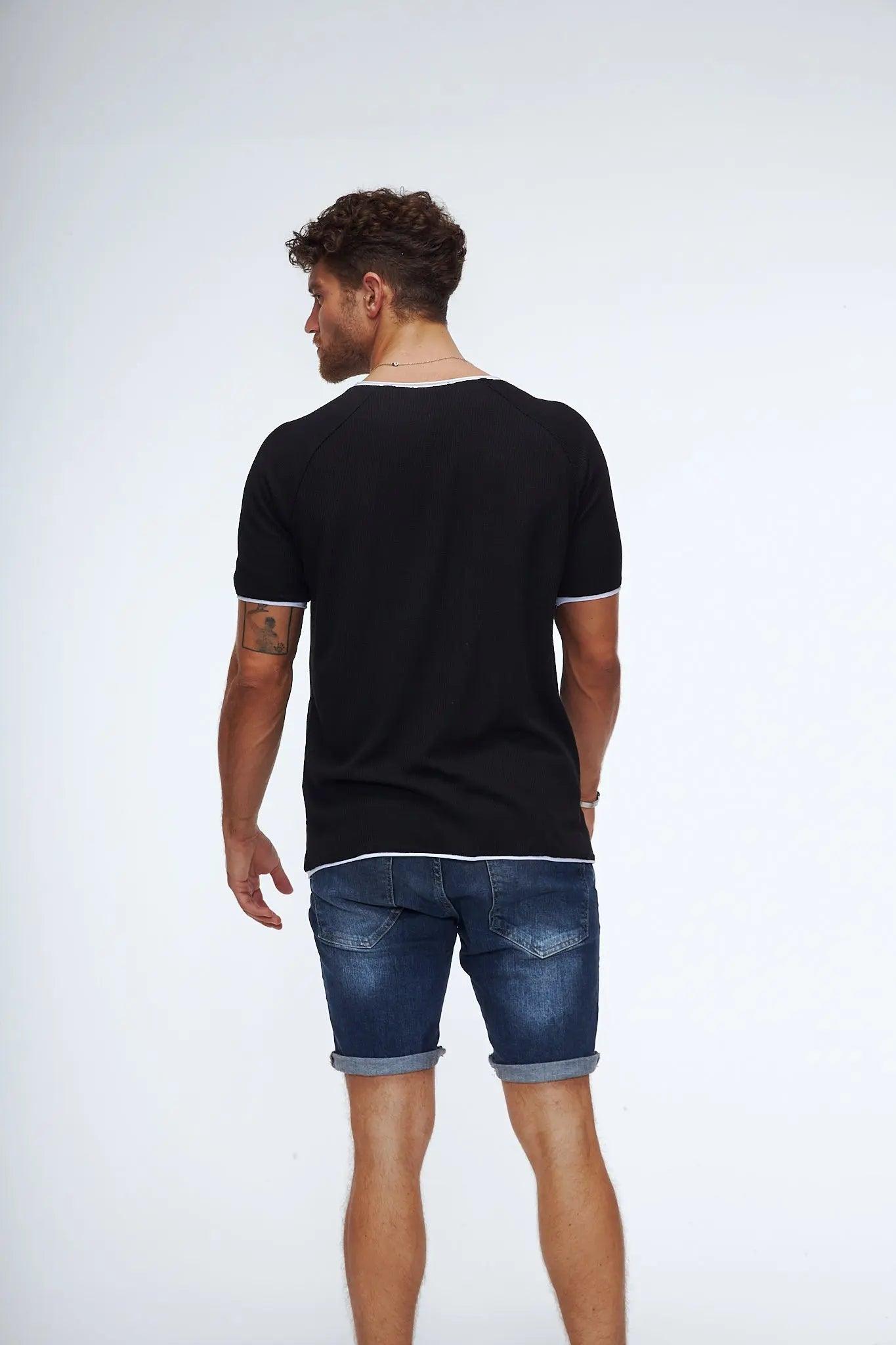 Men's Slim-Fit T-Shirt in Black THIMOON®