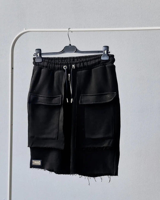 Men's Knit Jersey Black Shorts