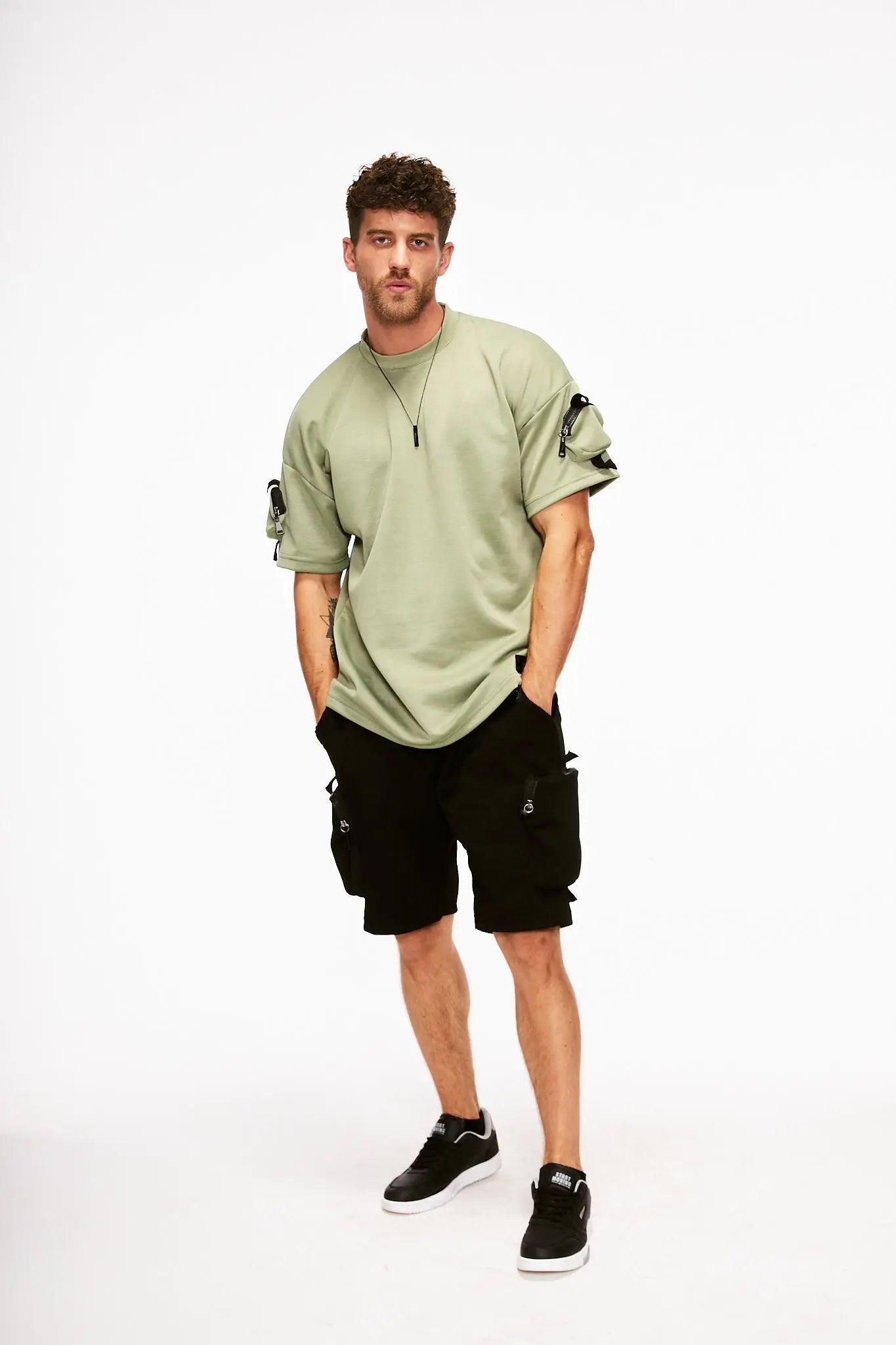 Men's Oversized T-Shirt in Green THIMOON®