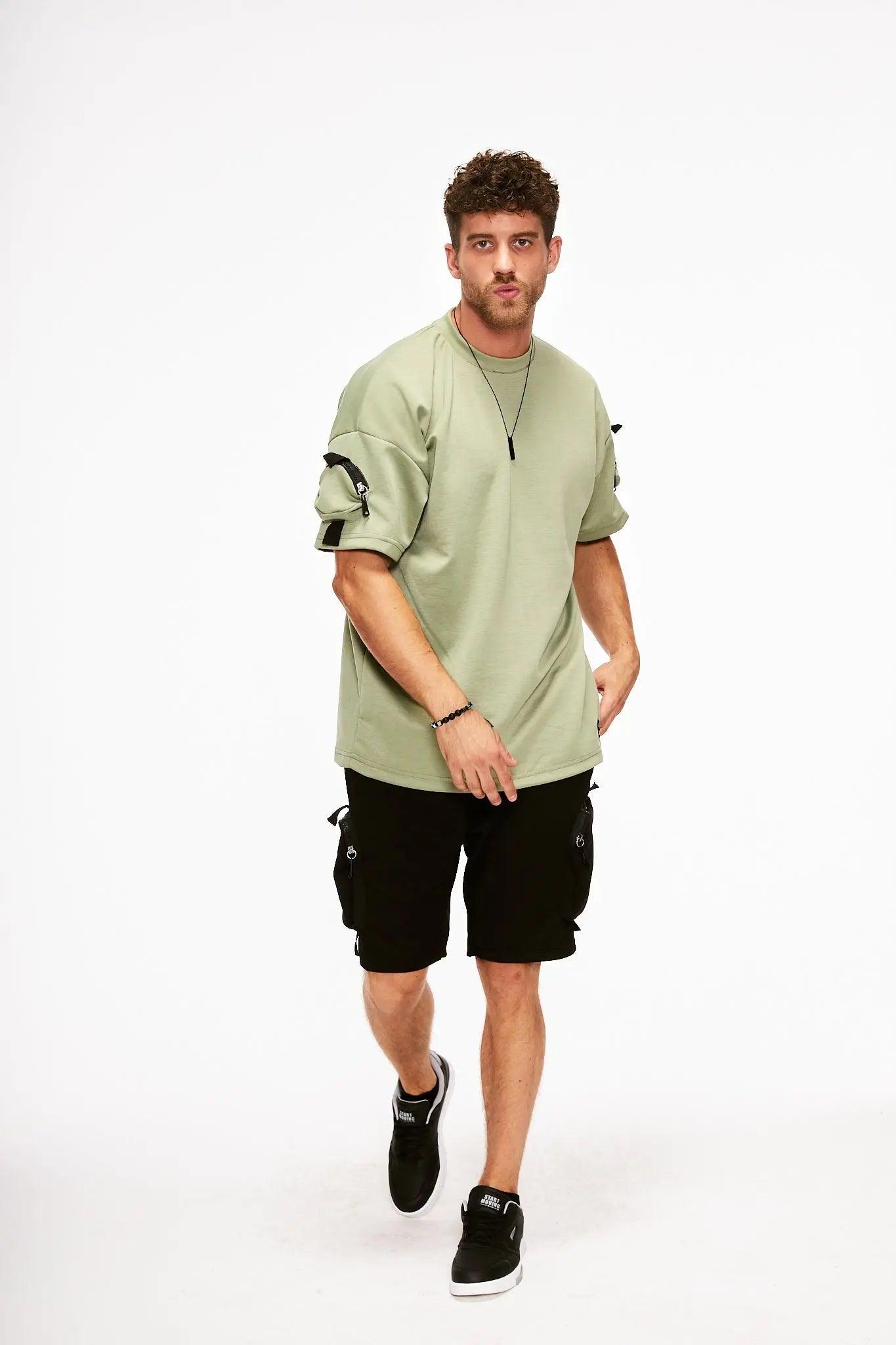 Men's Oversized T-Shirt in Green THIMOON®