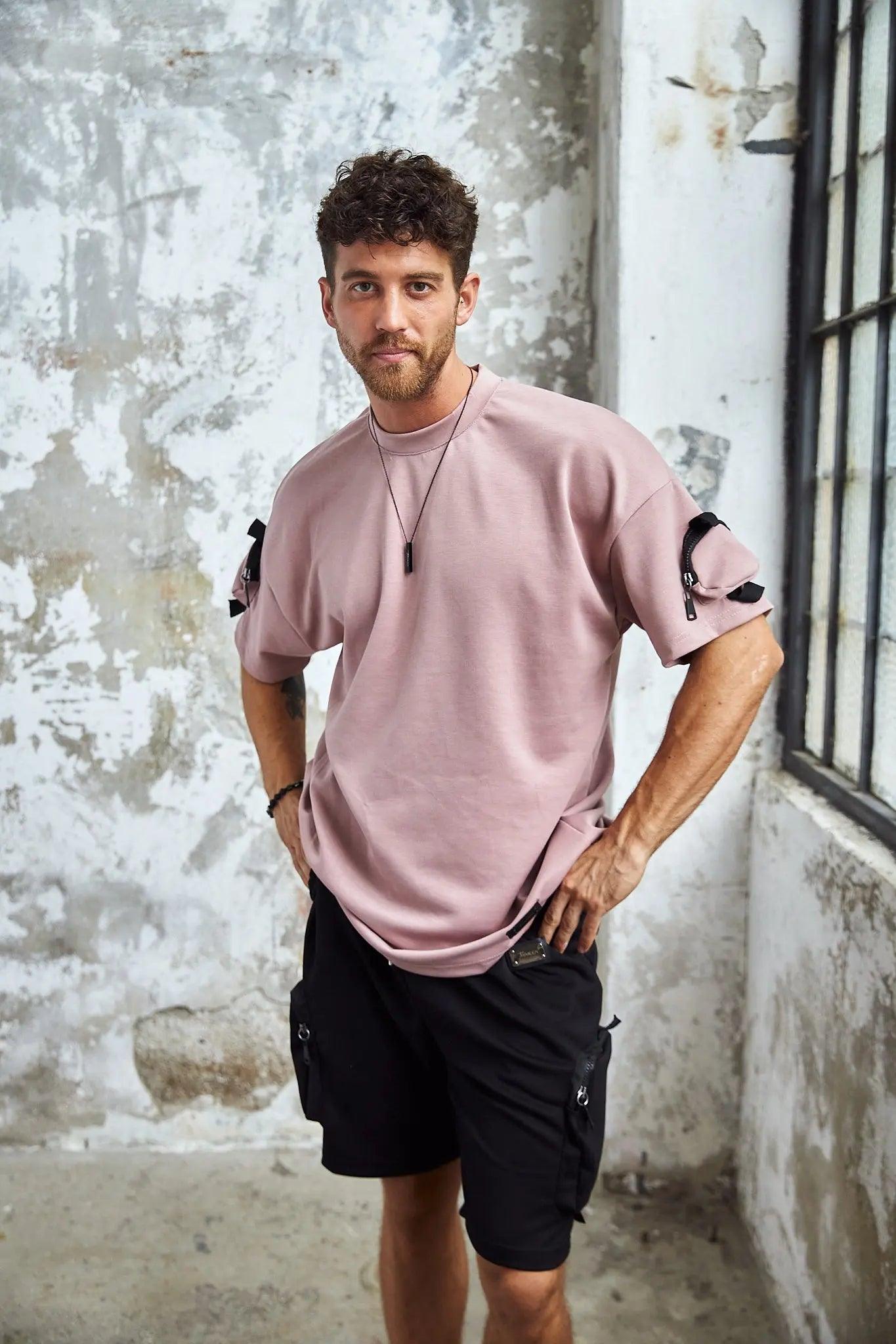 Men's Oversized Pink T-Shirt THIMOON®