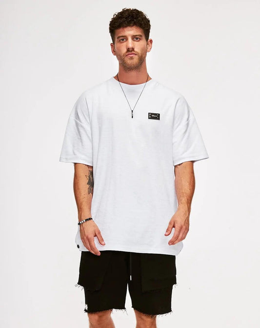 Beyaz Düz Oversize T-Shirt