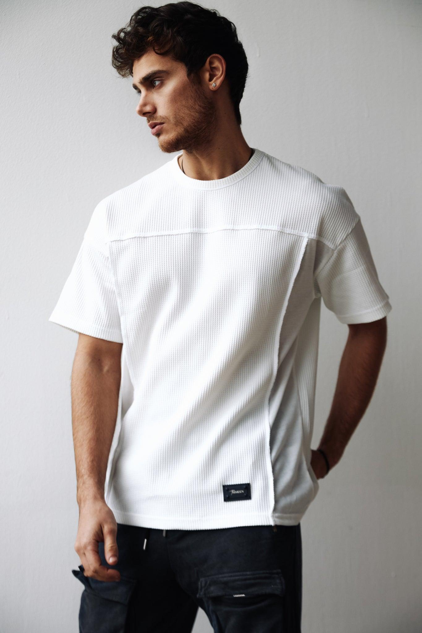 Erkek Beyaz Düz T-Shirt