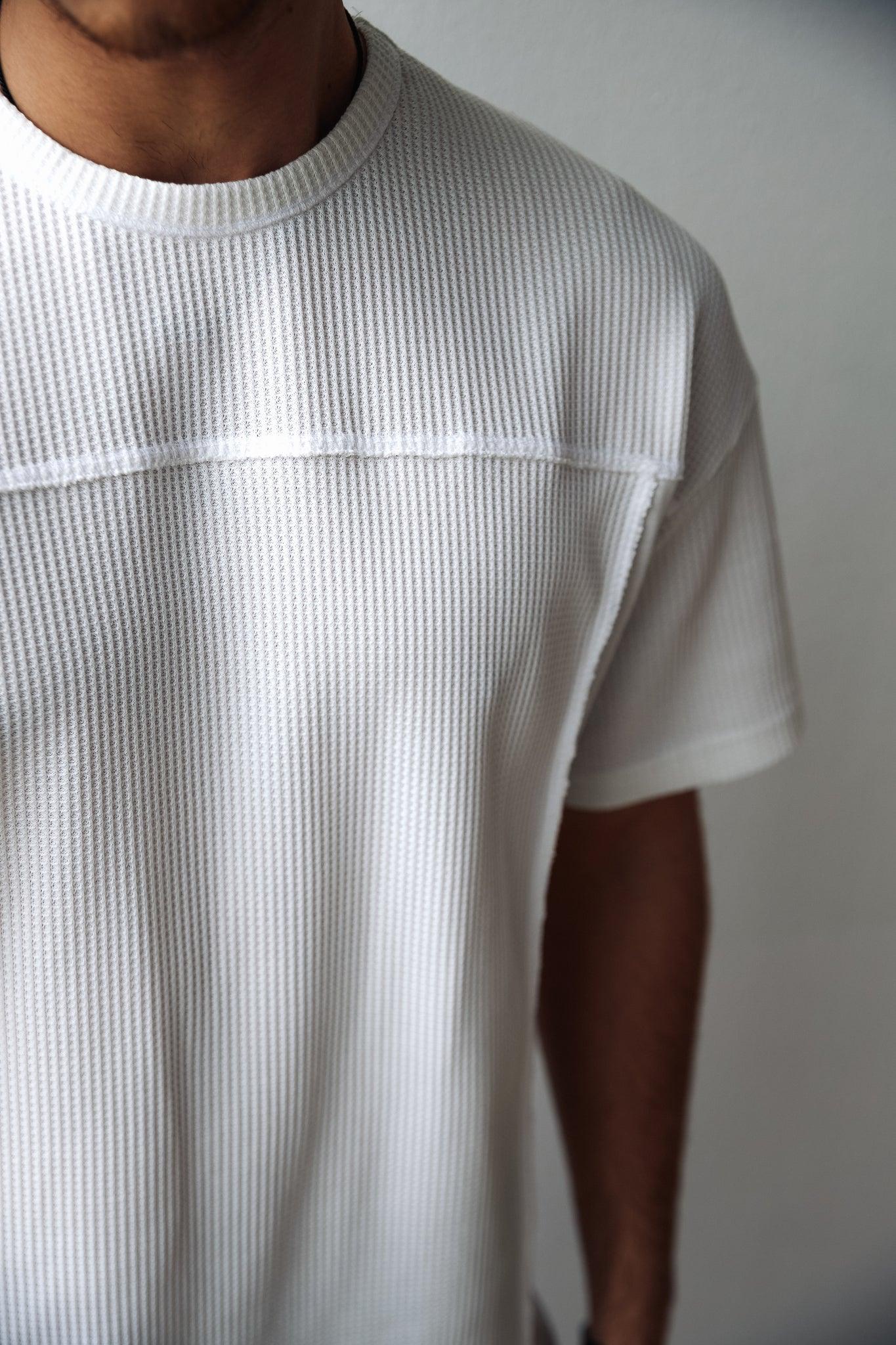 Men's Plain White T-Shirt THIMOON